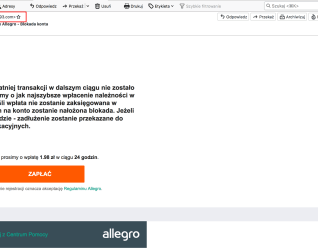Nierozliczone Zobowiazanie Allegro Mail Od Oszustow Portal Asta24 Pl Pila Informacje I Wydarzenia