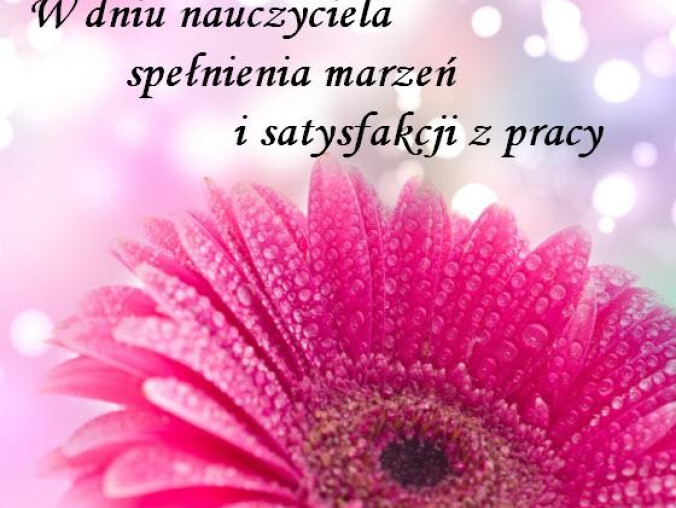 Dziś Dzień Nauczyciela - składamy życzenia - grafika