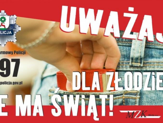Wspólna akcja policji i MZK - grafika