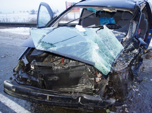 Wypadek na K-10. Sześć osób w szpitalu - grafika