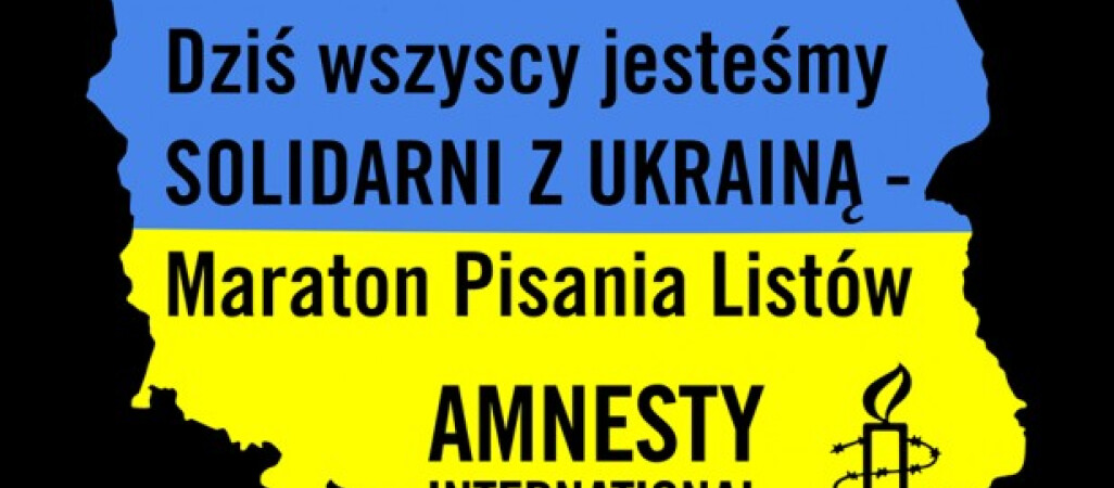 Piła solidarna z Ukrainą. Przyjdź i napisz list poparcia!