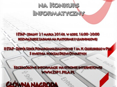 Konkurs informatyczny dla gimnazjalistów  - grafika