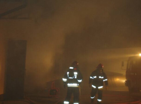 Pożar w zakładach Komfort pod Budzyniem - grafika