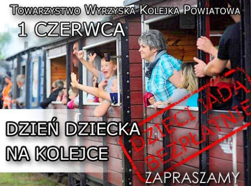 Dzień Dziecka z kolejką - grafika