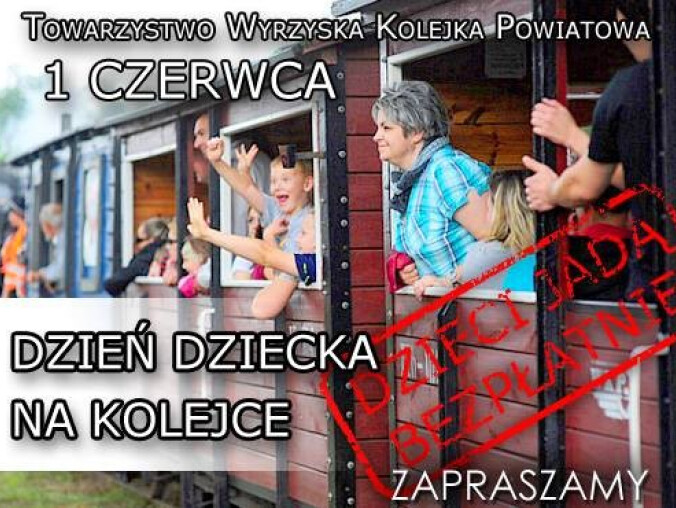 Dzień Dziecka z kolejką - grafika