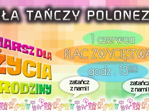 Happening na Placu Zwycięstwa: Piła Tańczy Poloneza - grafika