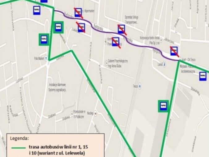 Zmiana organizacji ruchu autobusów MZK - grafika