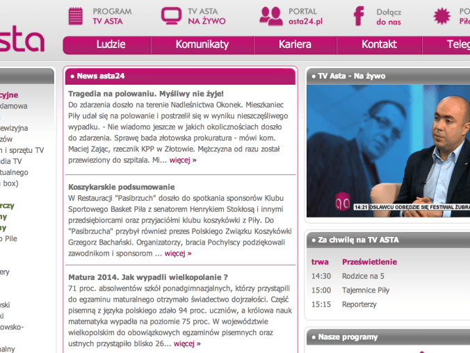 Nowa, wakacyjna ramówka TV ASTA - grafika