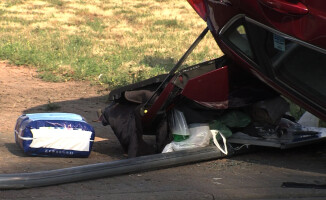 Dachowanie przy nowym Lidlu na Górnym