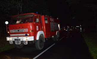 Pijany kierowca uderzył w TIRa?