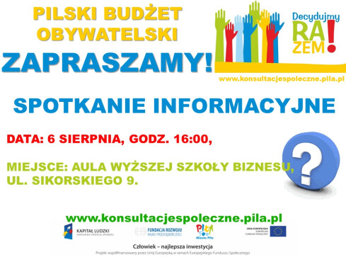 Porozmawiajmy od budżecie obywatelskim - grafika