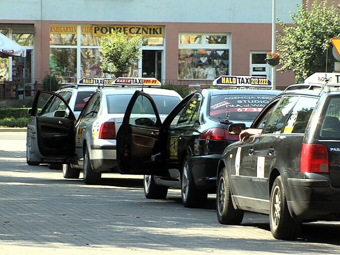 Bunt taksówkarzy - grafika