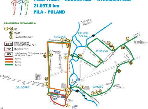 Półmaraton już w niedzielę - utrudnienia - grafika