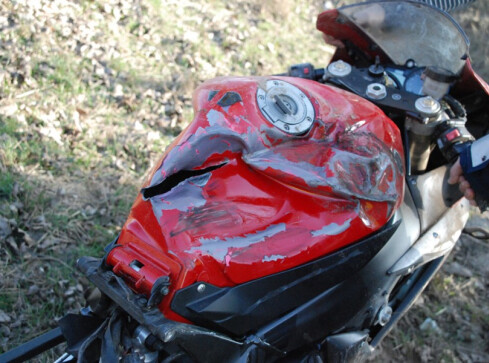 Dwaj motocykliści w szpitalu - grafika