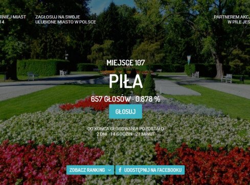 Zagłosuj na Piłę! Można wygrać 200 tysięcy złotych - grafika