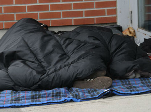 Ciężkie chwile dla bezdomnych - grafika