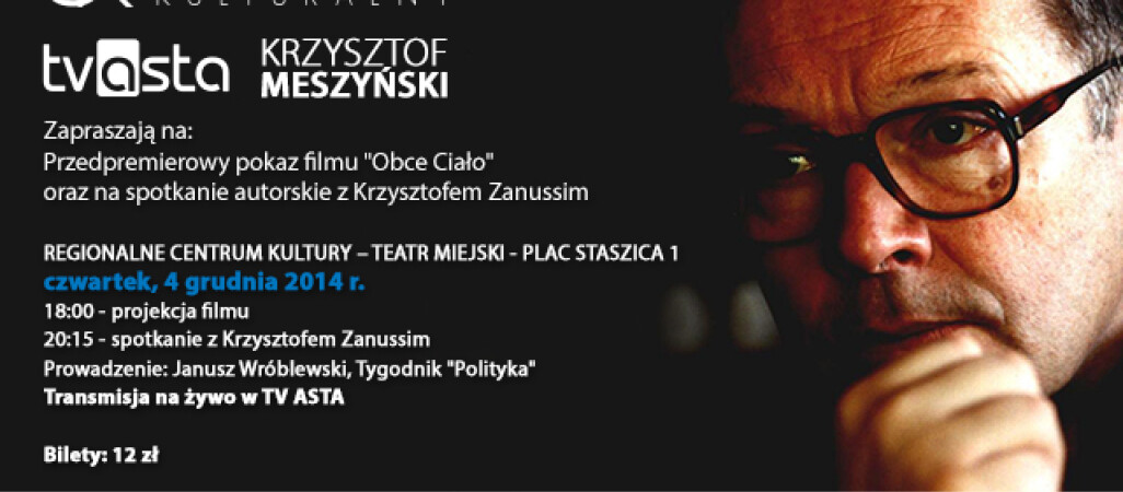 Już dziś - spotkanie z Zanussim