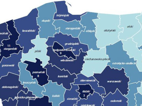 Podregion pilski najmniej atrakcyjny - grafika