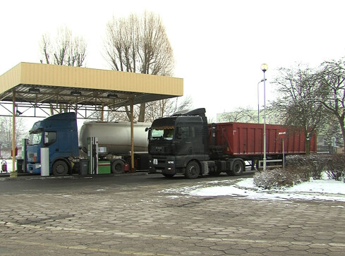 Niemiecki cios w polski transport - grafika