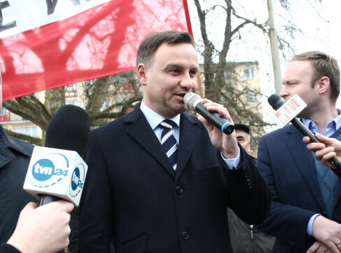 Andrzej Duda w Trzciance - grafika