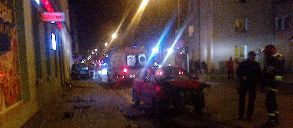 Dwie osoby ranne - wypadek na Ludowej