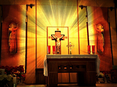 Transmisja mszy w TV Asta - grafika