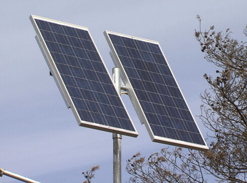 Trzcianka testuje lampy solarne - grafika