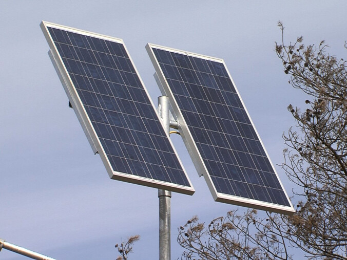 Trzcianka testuje lampy solarne - grafika