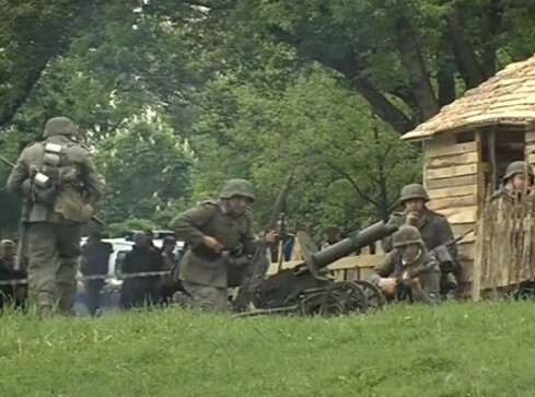 "Akcja Burza" na bulwarach w Pile - grafika