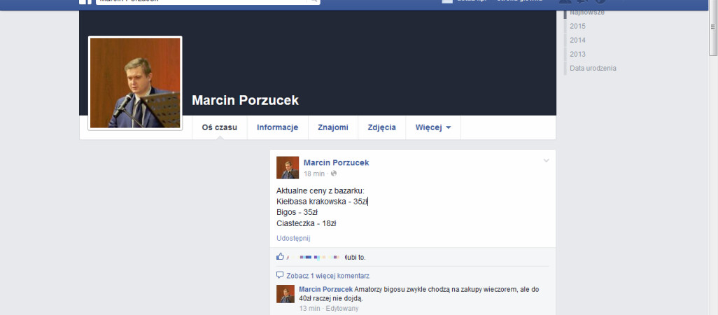 Czy Marcin Porzucek złamał ciszę wyborczą?