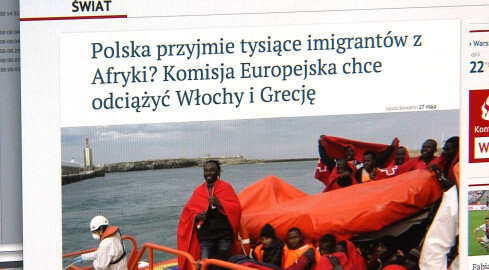 Imigranci z Afryki w Pile? - grafika