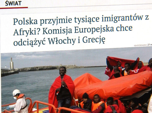 Imigranci z Afryki w Pile? - grafika