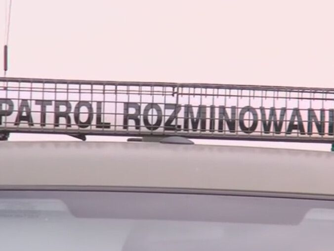 Niewybuch opodal al. Wojska Polskiego - grafika