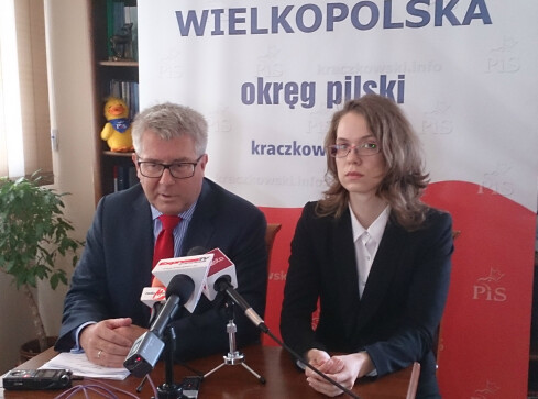Ryszard Czarnecki w Pile - grafika