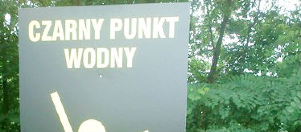 Czarny punkt wodny