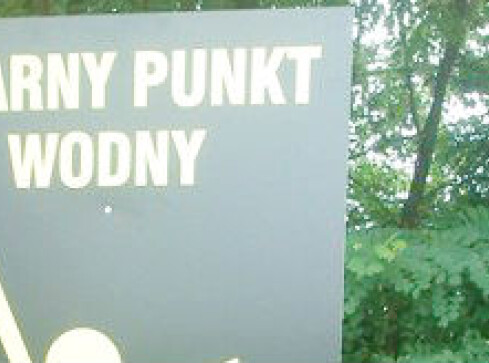 Czarny punkt wodny - grafika