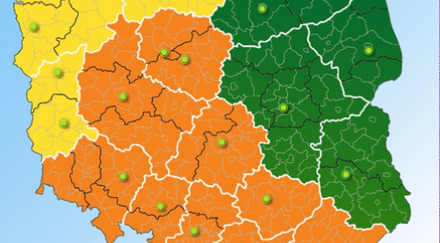 Zagrożenie nie minęło - pomarańczowy alarm - grafika