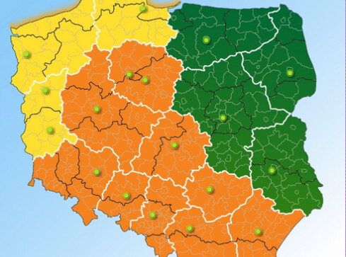 Zagrożenie nie minęło - pomarańczowy alarm - grafika