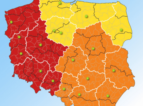 Nowe ostrzeżenia IMGW - grafika