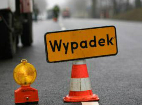 Wieczorny wypadek na drodze K11 - grafika