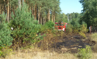 Pożar pod Śmiłowem