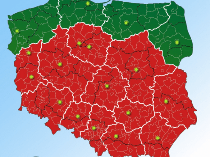 Czerwony alarm pogodowy - grafika