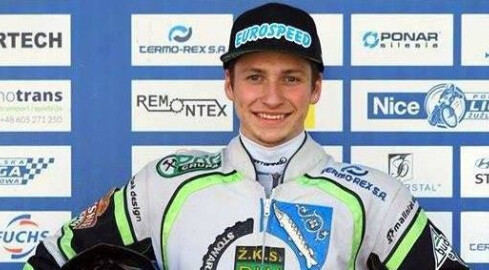 Kacper Woryna ze Srebrnym Kaskiem w Pile - grafika