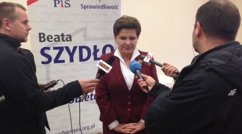 Wizyta Beaty Szydło w Pile - grafika