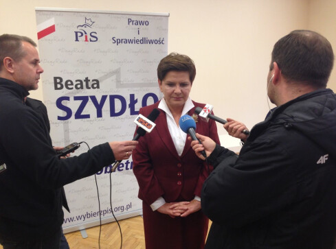 Wizyta Beaty Szydło w Pile - grafika
