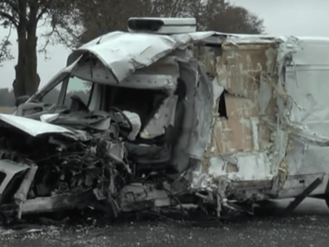 Zjechała do rowu - grafika