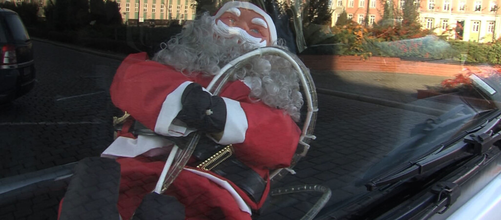 Bajkołaj na ulicach miasta