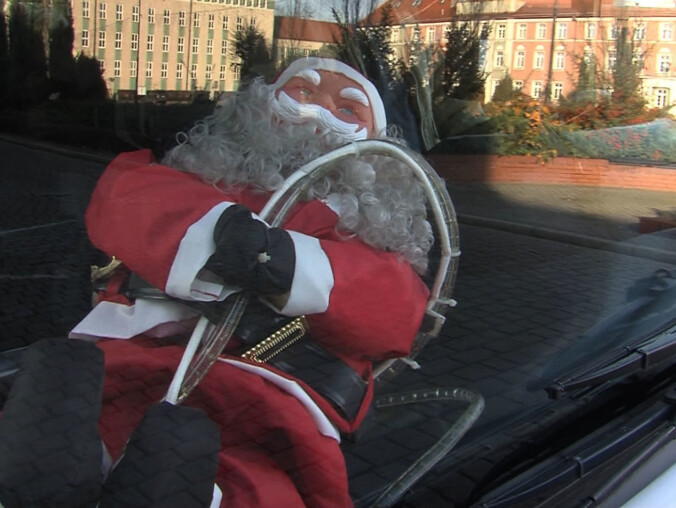 Bajkołaj na ulicach miasta - grafika