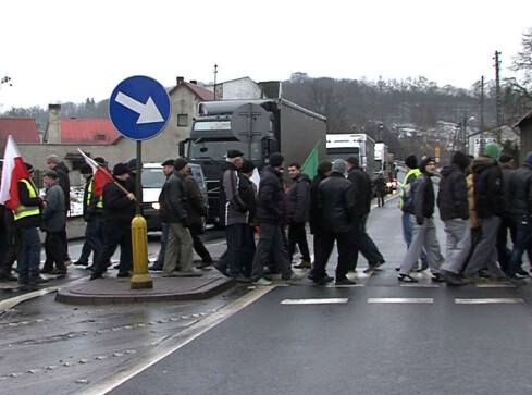 Protest rolników trwa - grafika