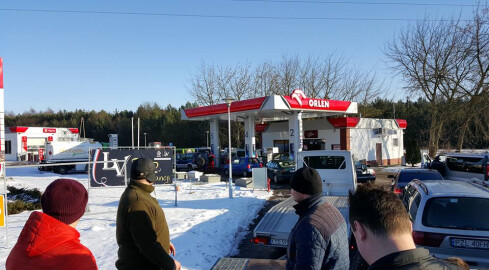 Protest kierowców na stacjach paliw w Złotowie - grafika